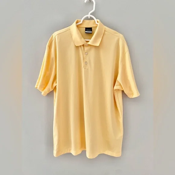 Nike Golf Dri-Fit Men’s Textured Polo Shirt Size XXL Shorts Sleeve Button - Picture 2 of 4